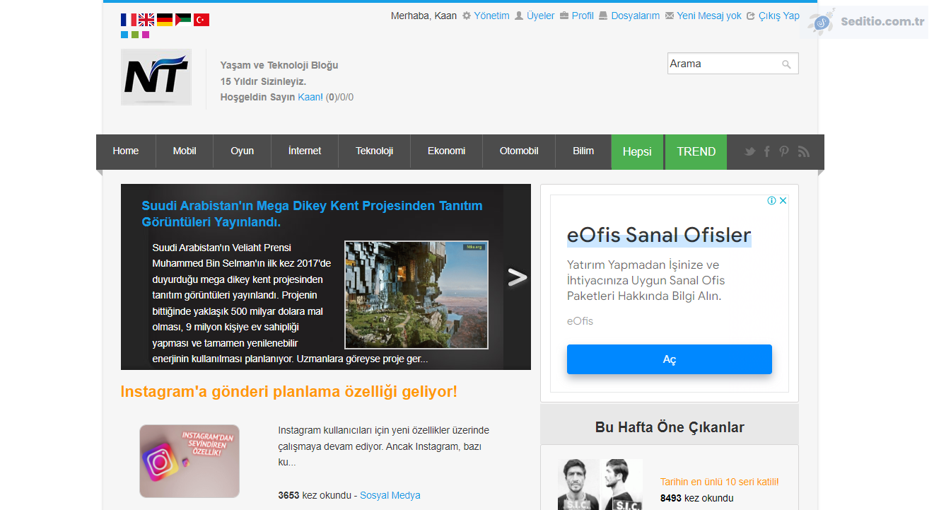 Yaşam ve Teknoloji bLoGu