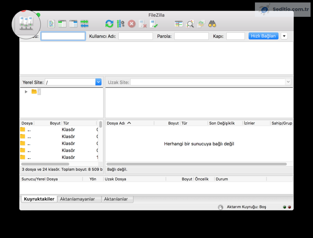 FileZilla 421 Too Many Connections (8) From This IP Hatası Çözümü