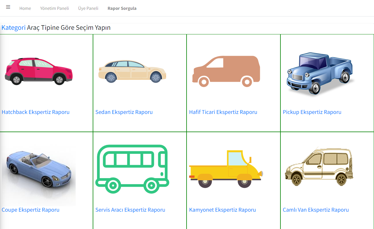 Oto Galeri Ekspertiz Yazılımı